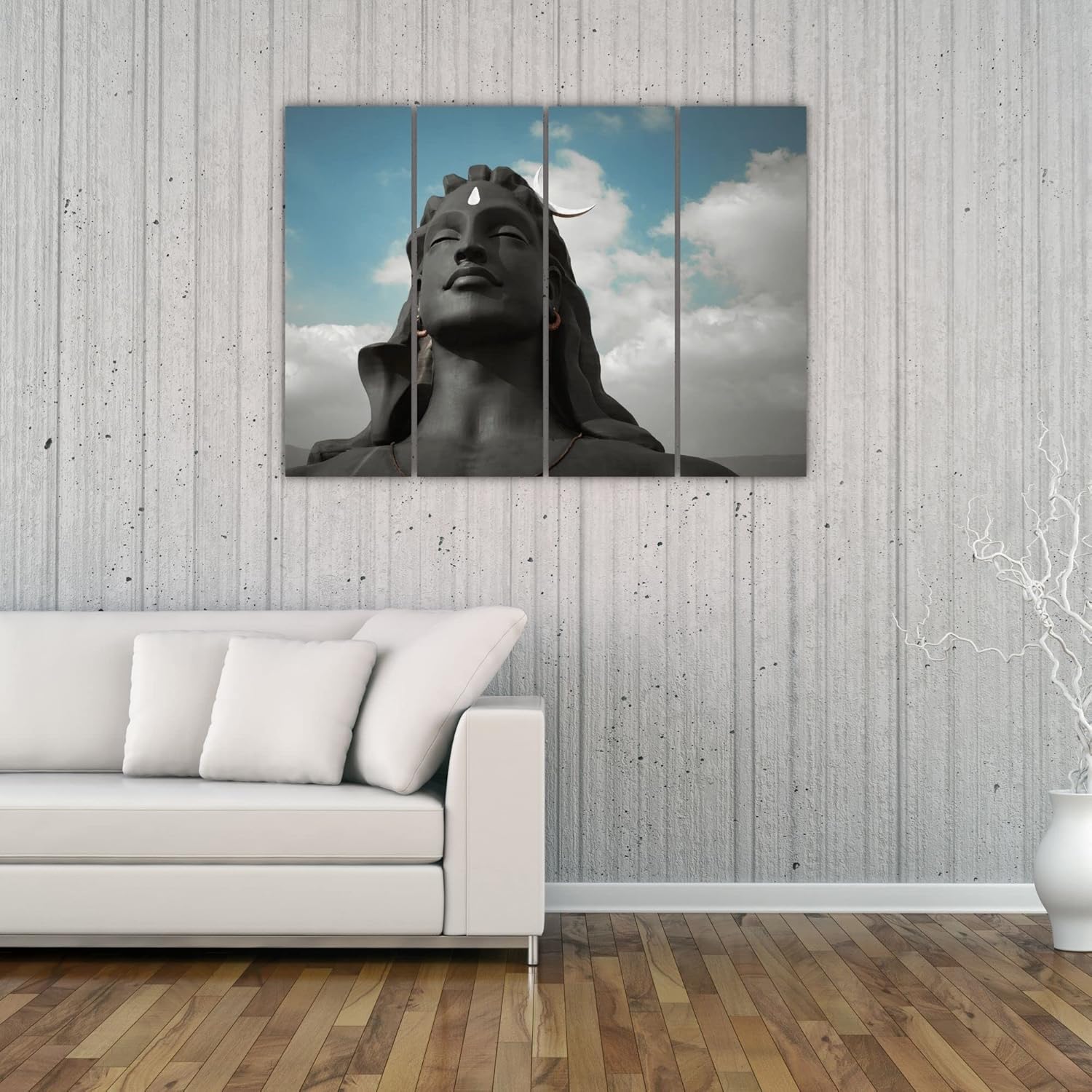inep-b0bbq8wp16-shiva-tastic-4-panel-wall-art-showcasing-lord-shiva-in-rustic-brown-wooden-frames.jpg